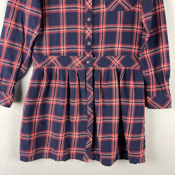 Current Elliott Flannel Dress Women Small Drop Waist Plaid Academia Preppy - Picture 4 of 13